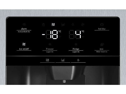 Bosch KAG93AIEP Side-by-Side Køle-/Fryseskab – Stor Kapacitet og Optimal Opbevaring