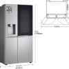 LG InstaView GSXE90MBAD Side-by-Side Køleskab – Stor kapacitet, elegant design og smart teknologi