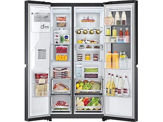 LG InstaView™ Door-in-Door® Side-by-Side Køleskab – Intelligent friskhed og maksimal komfort