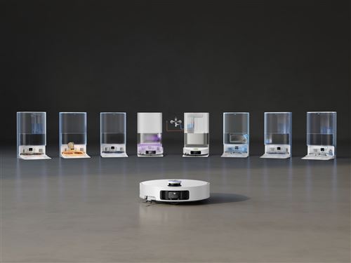 Aspirateur-robot-Dreame-X50-UC-Blanc-5.jpg Dreame X50 Ultra Complete – Intelligent robotstøvsuger med moppefunktion og automatisk vedligeholdelse