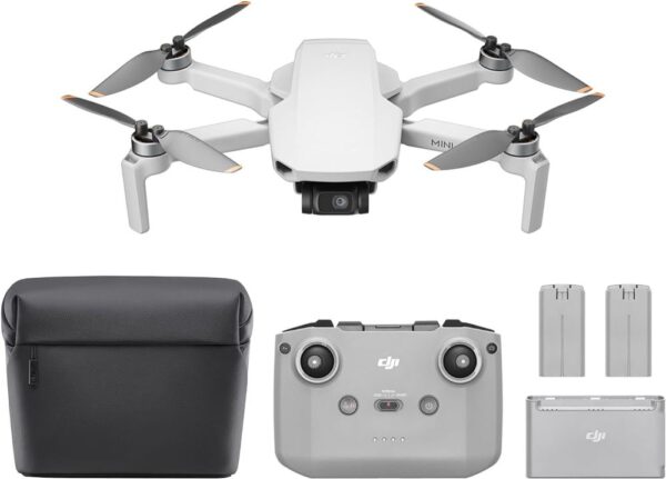 Drone-Dji-Mini-4K-Fly-More-Combo-Blanc.jpg DJI Mini 4K Fly More Combo Drone – Kompakt, Let og Klar til Fantastiske 4K-Optagelser