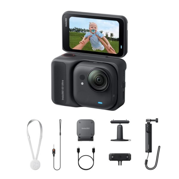 Insta360 GO Ultra – Kompakt 4K Actionkamera med Magnetisk Montering