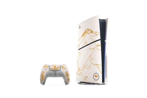 PlayStation 5 Slim Ghost of Yotei Edition – 1 TB SSD med DualSense Controller og Spilkode