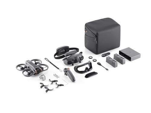 Pack-Drone-DJI-Avata-2-Stabilisateur-RC-Motion-3-Casque-Googles-3-3-batteries-2.jpg DJI Avata 2 Fly More Combo Drone – Immersiv Flyveoplevelse med 3 Batterier