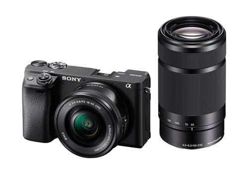 Sony Alpha 6400 Dobbelt Kit – APS-C Hybridkamera med 24,2 MP, 4K Video og Ekstra Batteri