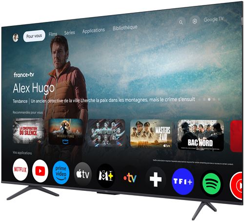 55" 4K UHD QLED TV med Google TV
