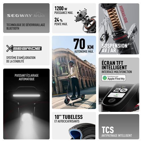 Segway Ninebot F3 Pro E – Premium El-Løbehjul med Op til 70 km Rækkevidde