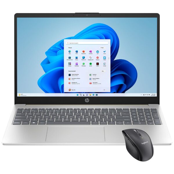 HP 15-fd0831nd Laptop + Logitech M705 Trådløs Mus – Den Perfekte Pakke til Arbejde og Hverdag