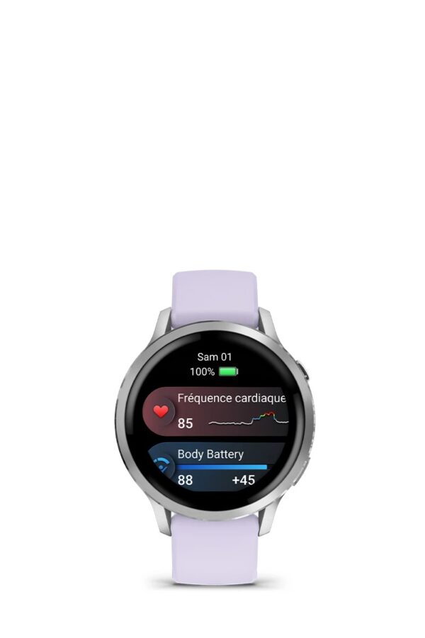 Smart GPS-ur med en ultralyse og farverig AMOLED-skærm, indbygget LED-lampe og avancerede trænings- og sundhedsfunktioner.