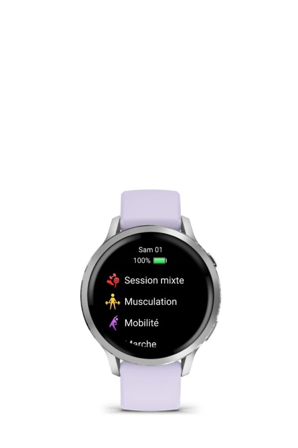 Smart GPS-ur med en ultralyse og farverig AMOLED-skærm, indbygget LED-lampe og avancerede trænings- og sundhedsfunktioner.