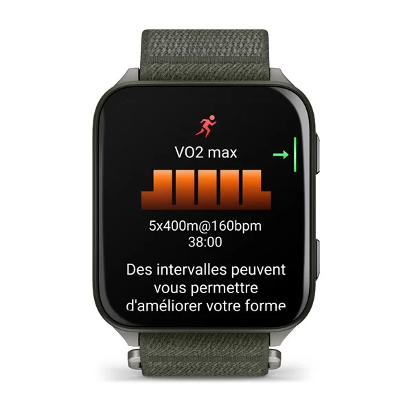 Et slankt og let smartur med GPS, en ultralyse 2″ AMOLED-skærm og avancerede funktioner til træning og sundhed.