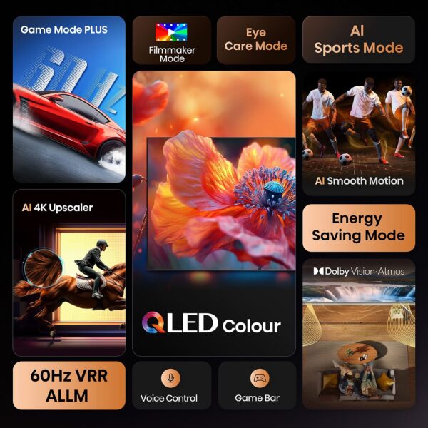 Hisense 75E71Q – Smart TV QLED 75" 4K Ultra HD med Dolby Vision & VIDAA