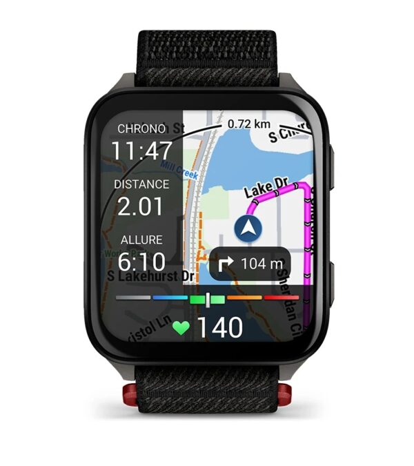Et slankt og let smartur med GPS, en ultralyse 2″ AMOLED-skærm og avancerede funktioner til træning og sundhed.
